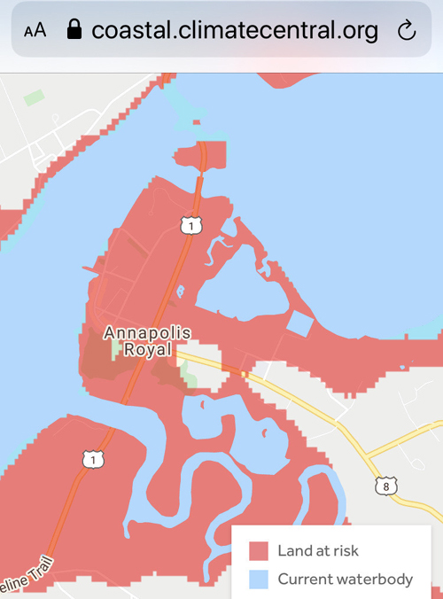 Annapolis Royal Flood Map